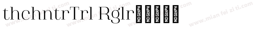 AthachantrTrial Regular字体转换